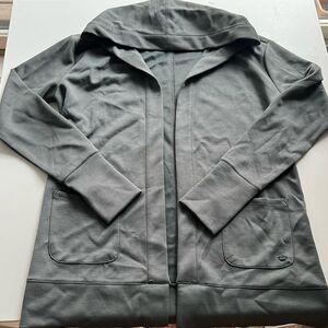 Gaiam open cardigan with hood